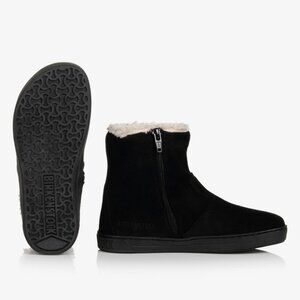 Birkenstock Girls Black Suede Leather Boots Sz EU31/US13-13.5